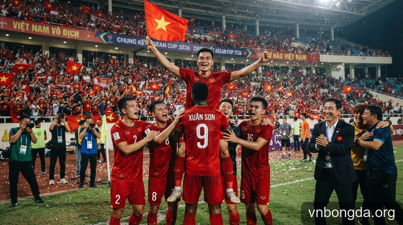 Việt Nam hiên ngang vào chung kết ASEAN Cup 2026: Xuân Son và dấu ấn chiến thuật của HLV Kim Sang-sik