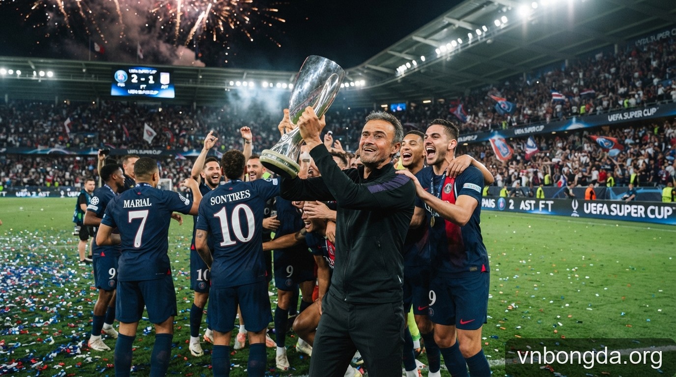 PSG bảo vệ thành công Siêu cúp châu Âu: Luis Enrique và tham vọng thống trị