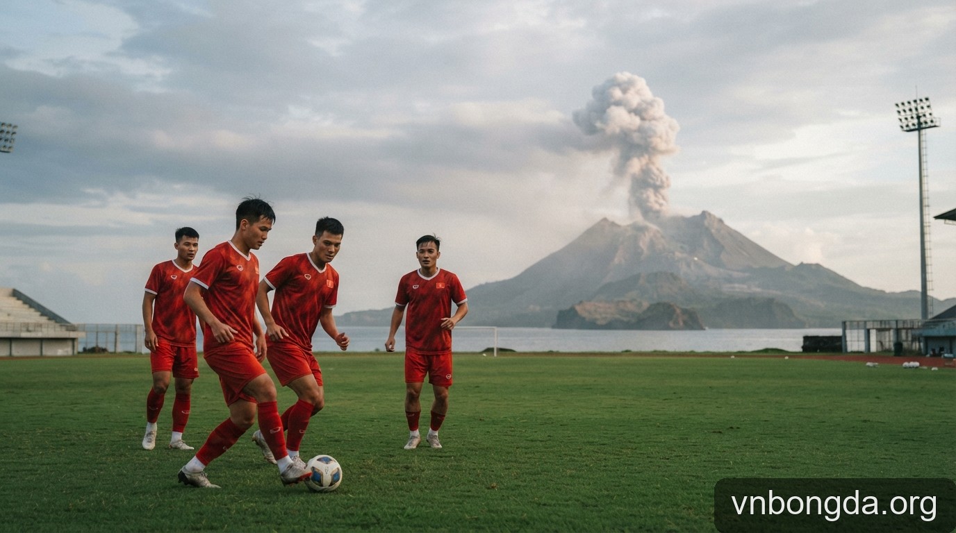 FIFA ASEAN Cup 2026: Đội tuyển Việt Nam đối mặt thử thách từ núi lửa Anak Krakatau